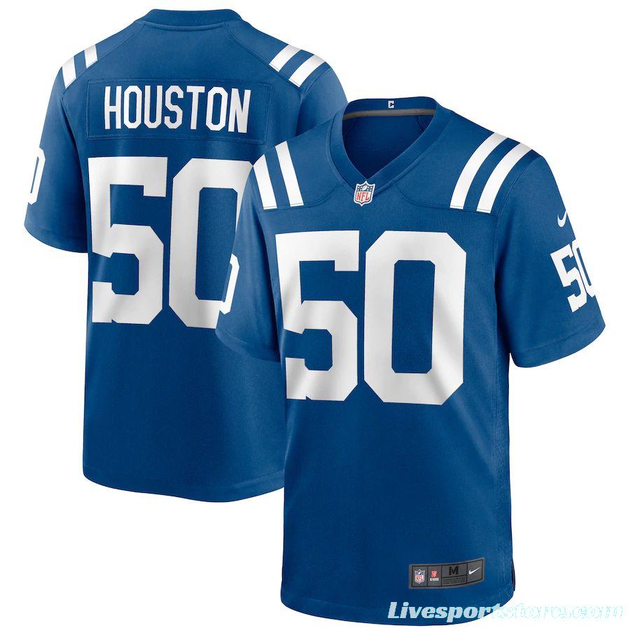 Men's Justin Houston Royal Player Limited Team Jersey