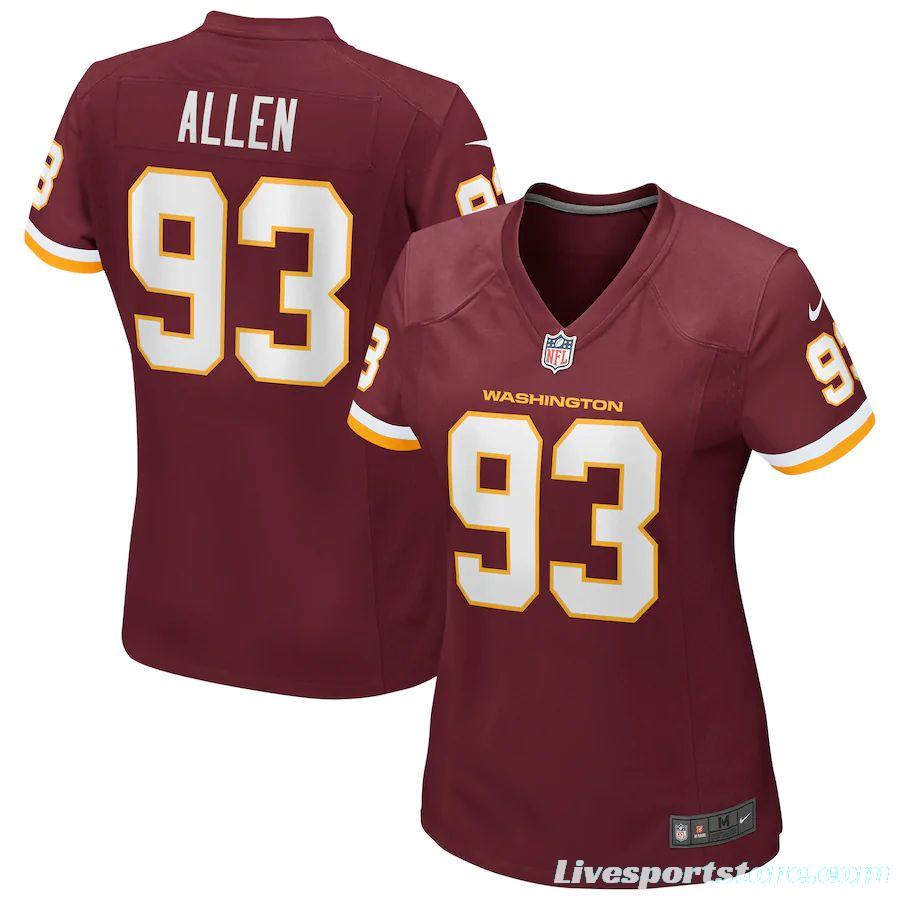 Women's Jonathan Allen Burgundy Player Limited Team Jersey