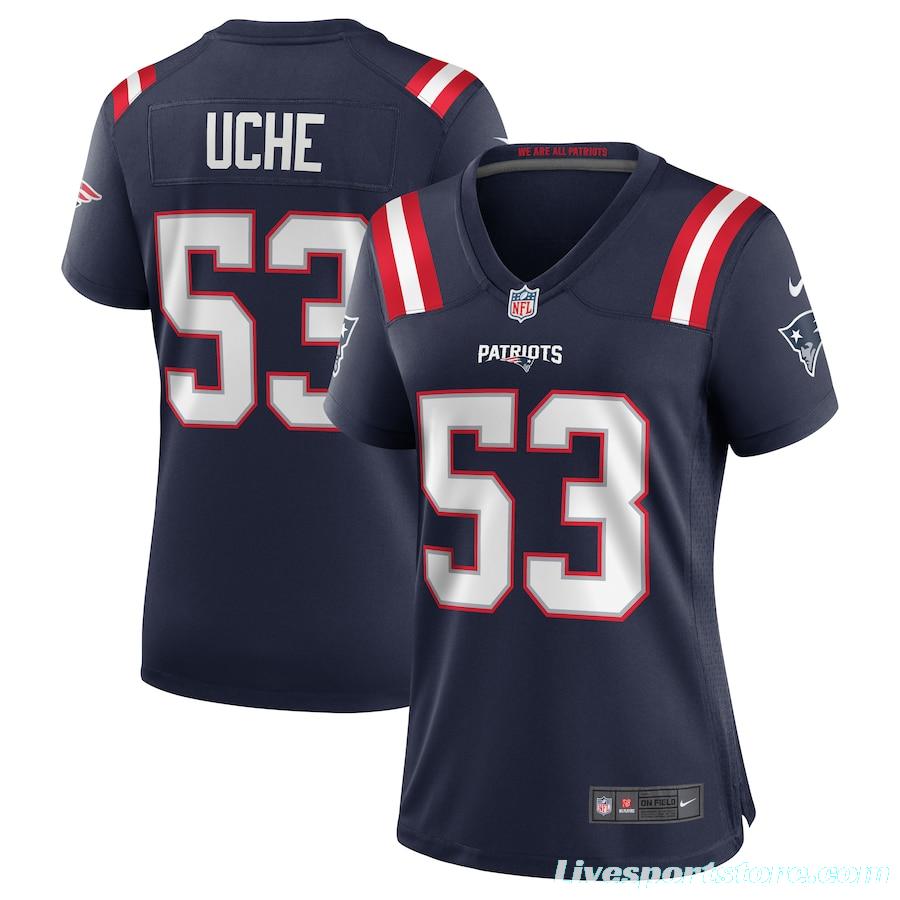 Women's Josh Uche Navy Player Limited Team Jersey