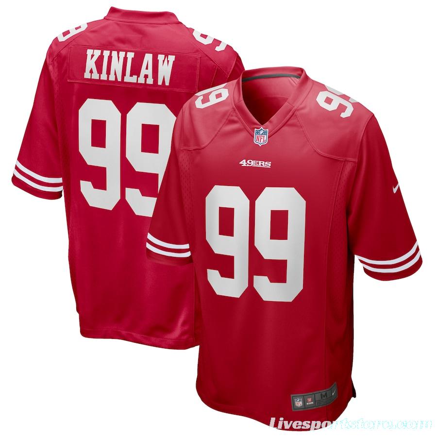 Men's Javon Kinlaw Scarlet 2020 Draft First Round Pick Player Limited Team Jersey