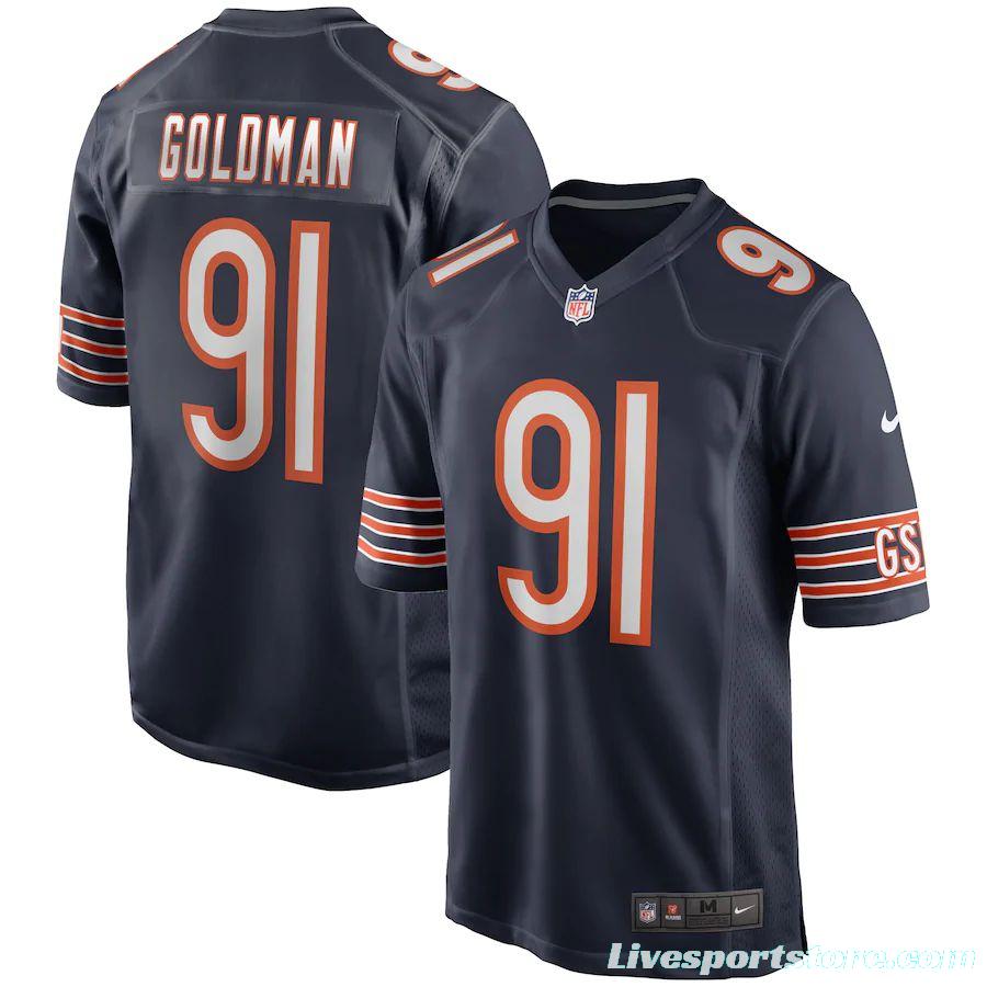 Men's Eddie Goldman Navy Player Limited Team Jersey