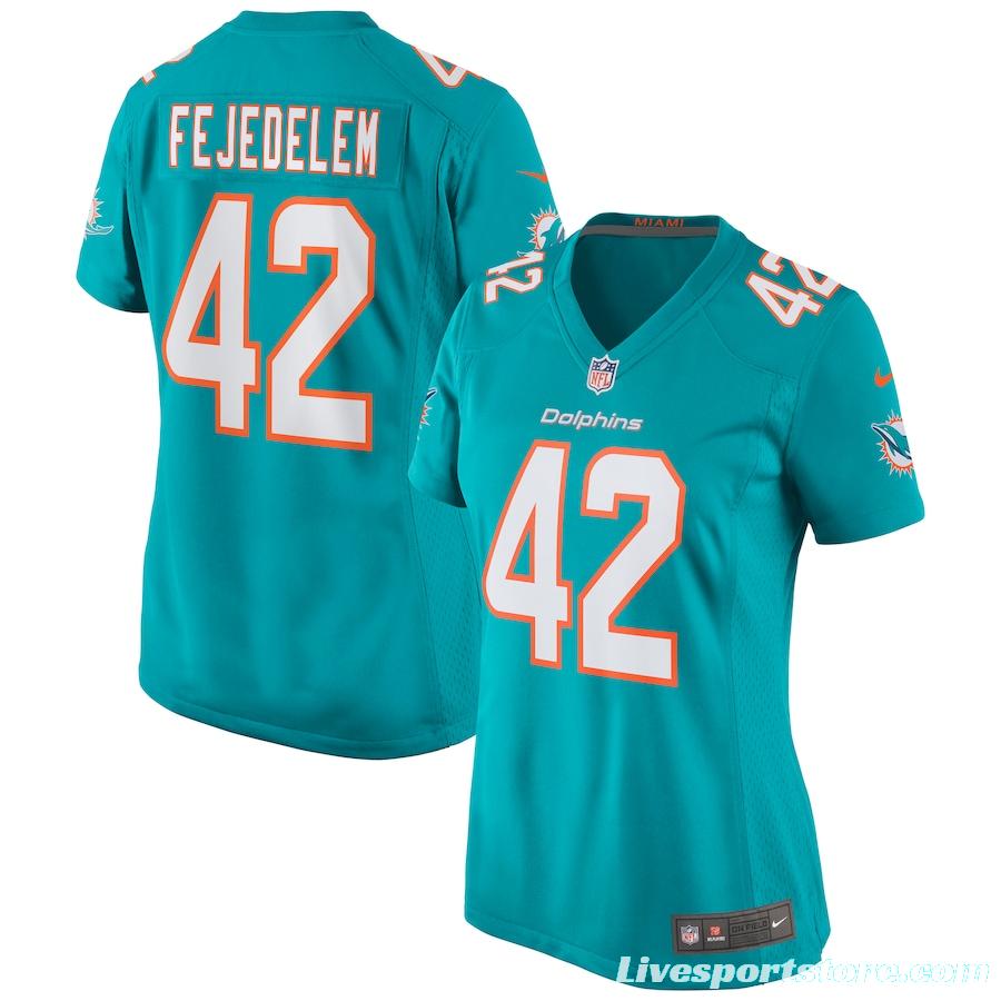 Women's Clayton Fejedelem Aqua Player Limited Team Jersey