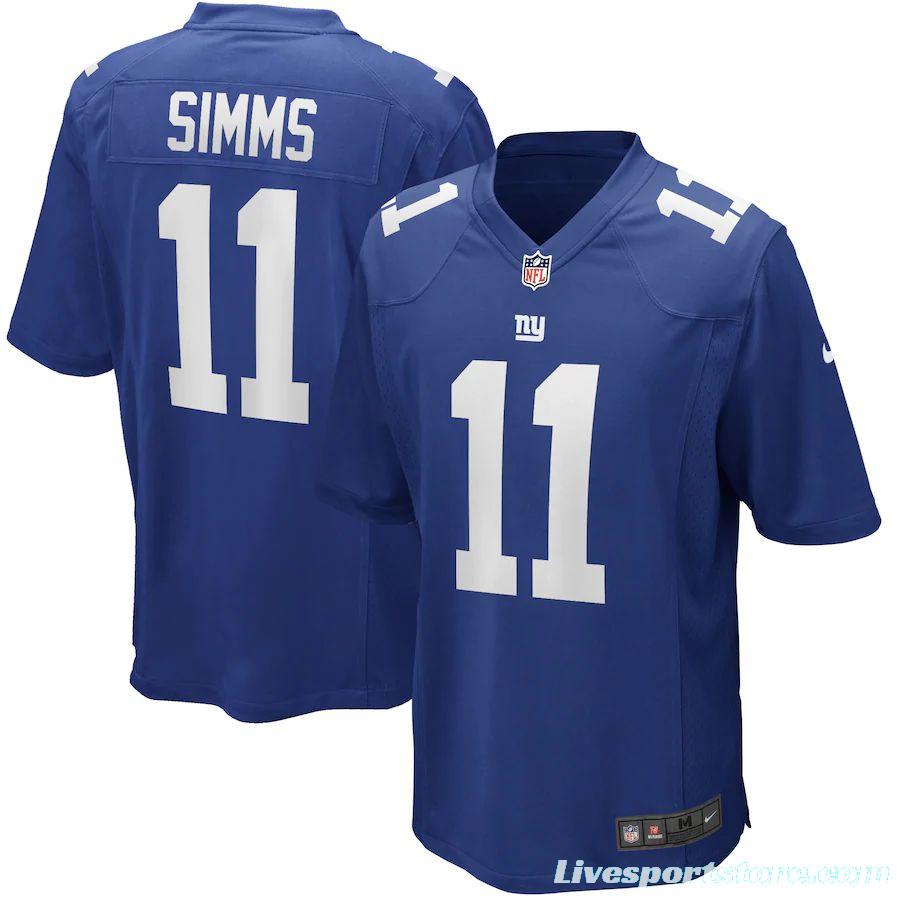 Men's Phil Simms Royal Retired Player Limited Team Jersey