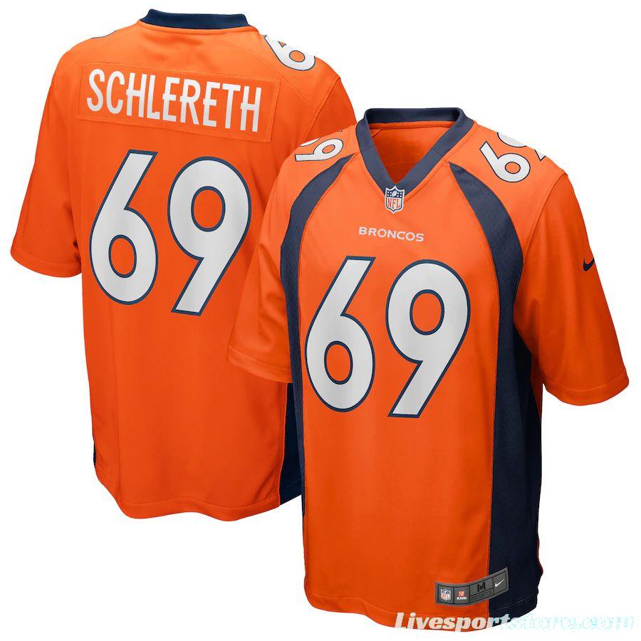 Men's Mark Schlereth Orange Retired Player Limited Team Jersey