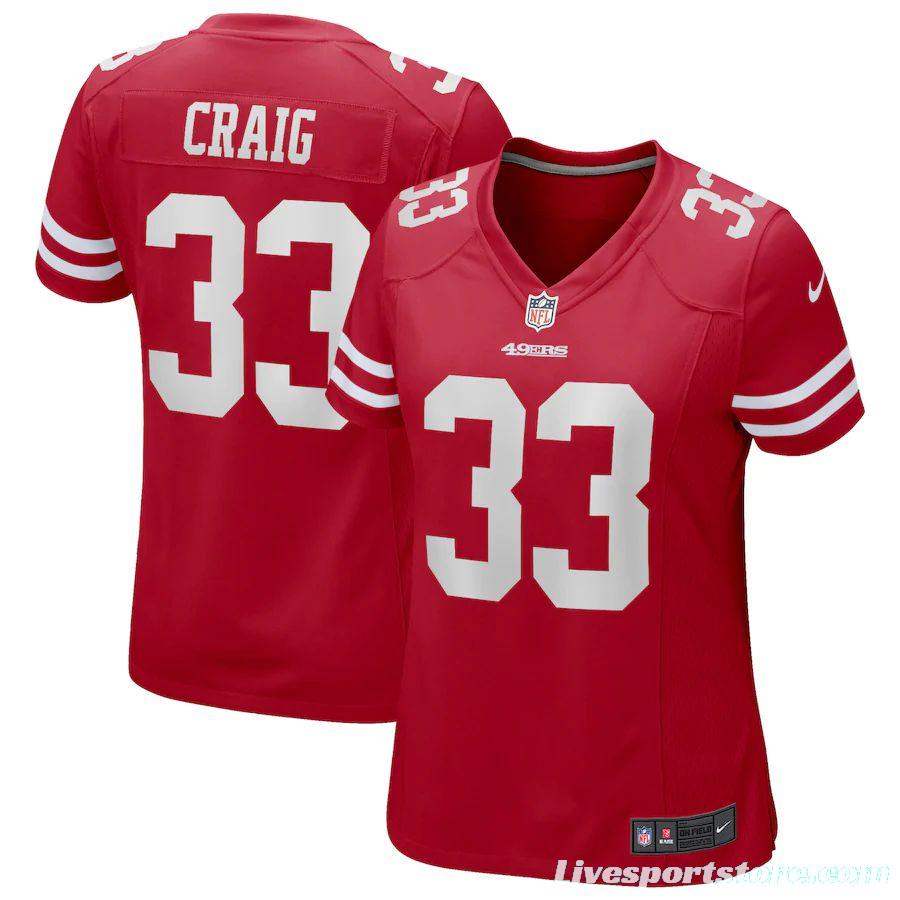 Women's Roger Craig Scarlet Retired Player Limited Team Jersey