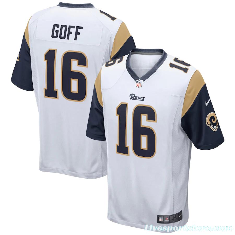 Men's Jared Goff White Player Limited Team Jersey