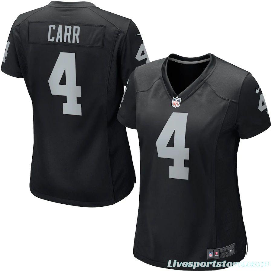 Women's Derek Carr Black Player Limited Team Jersey