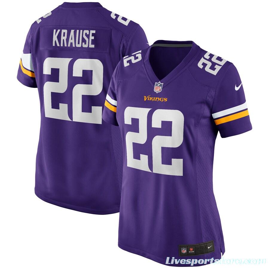 Women's Paul Krause Purple Retired Player Limited Team Jersey