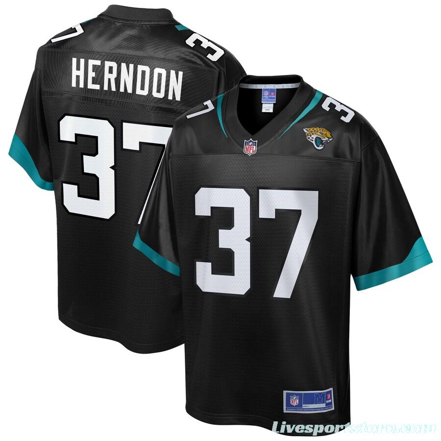 Youth Tre Herndon Pro Line Black Primary Player Limited Team Jersey