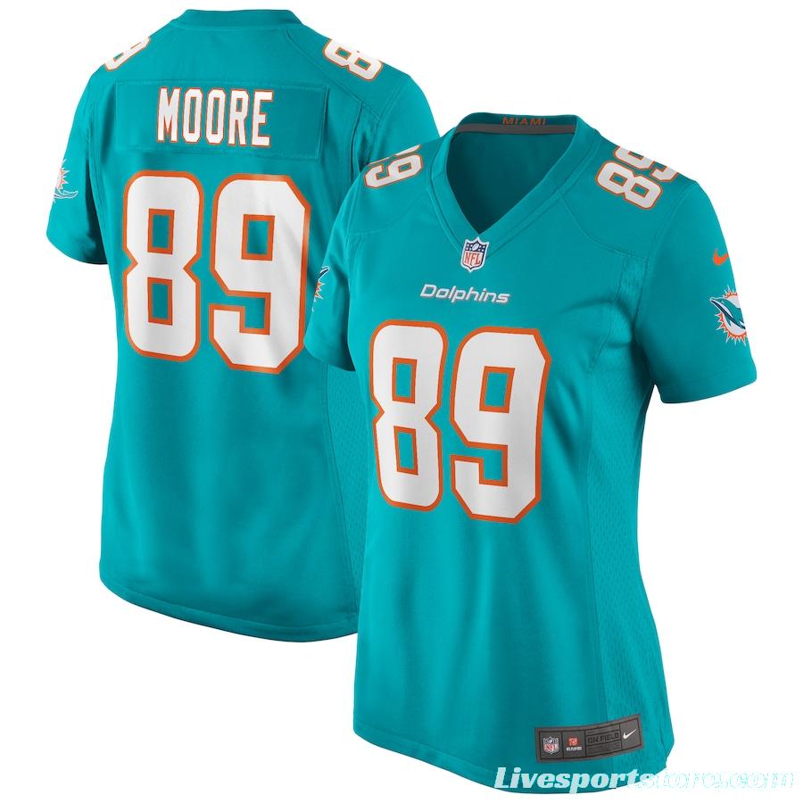 Women's Nat Moore Aqua Retired Player Limited Team Jersey