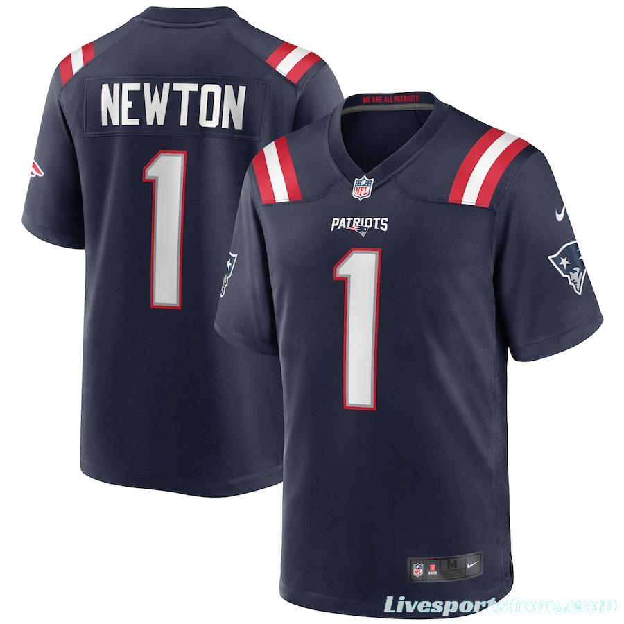 Men's Cam Newton Navy Player Limited Team Jersey