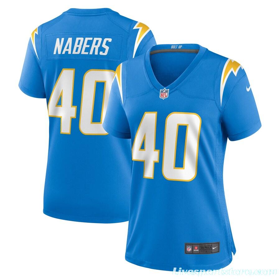 Women's Gabe Nabers Powder Blue Player Limited Team Jersey