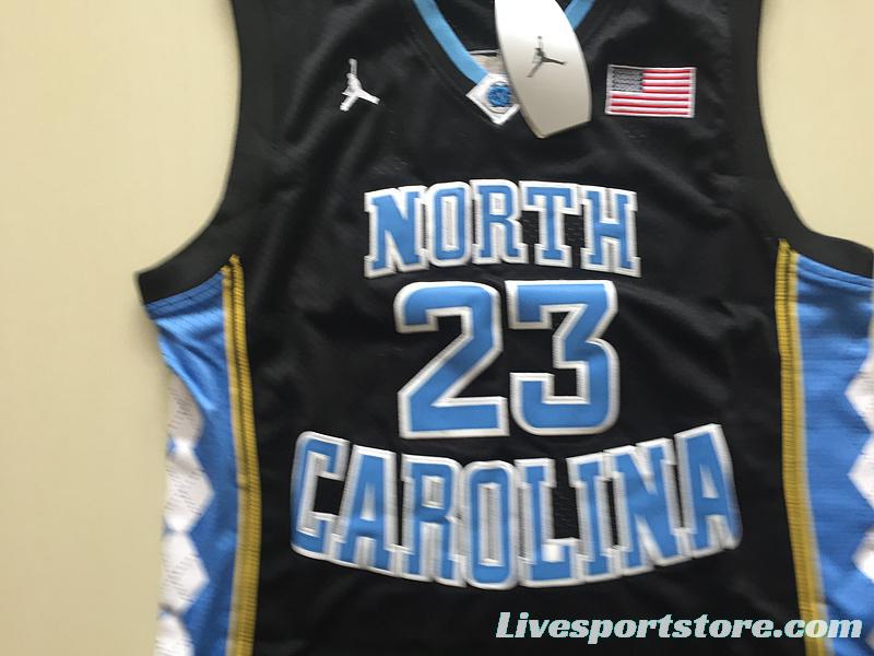 Michael Jordan 23 North Carolina College Basketball Jersey With AJ Logo