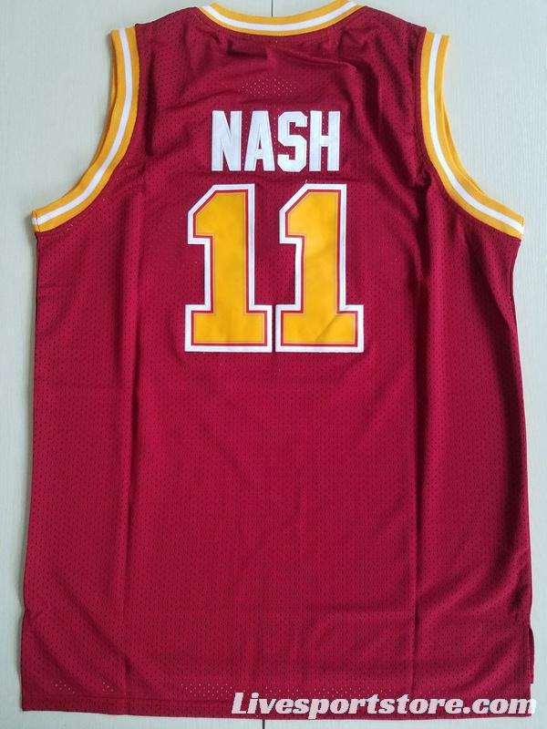 Steve Nash 11 Santa Clara Maroon College Basketball Jersey