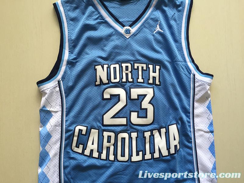 Michael Jordan 23 North Carolina College Basketball Jersey With AJ Logo