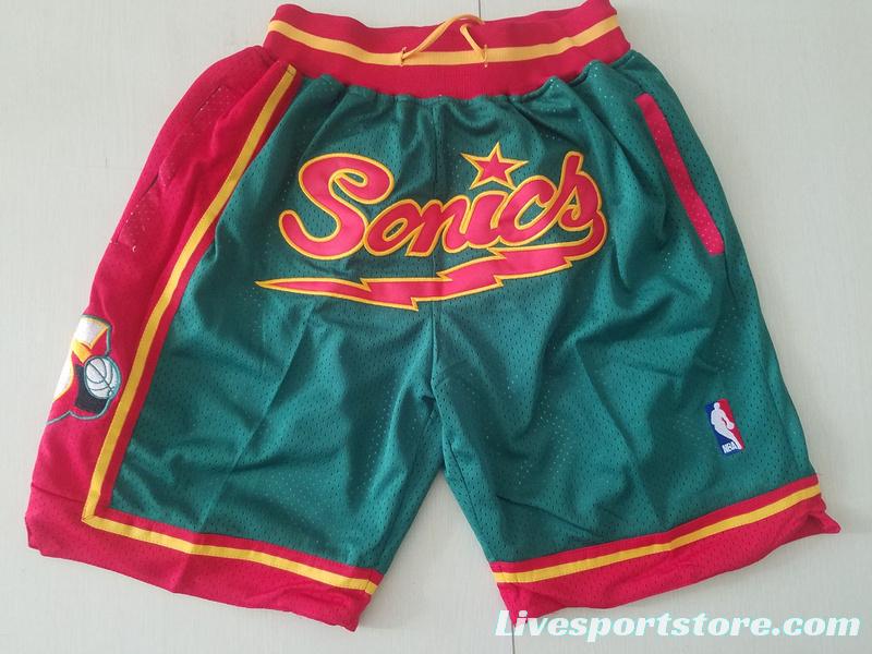 Seattle 1995-96 Throwback Classics Basketball Team Shorts