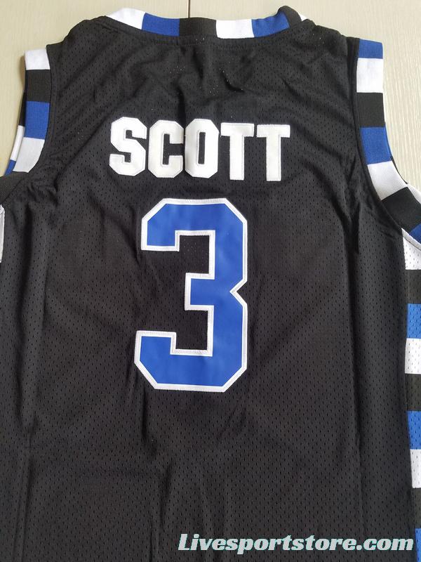 Antwon Skills Taylor 3 One Tree Hill Ravens Black Basketball Jersey