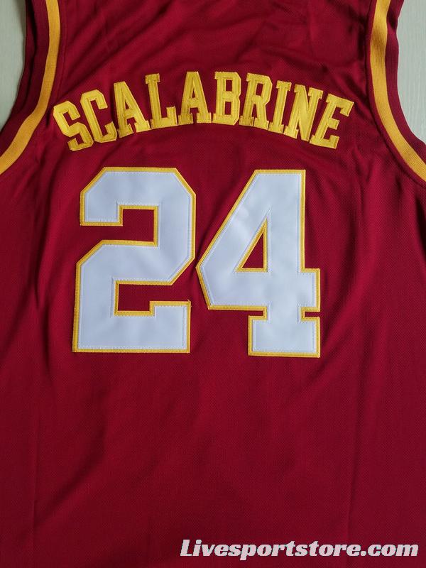 Brian Scalabrine 24 USC College Basketball Jersey