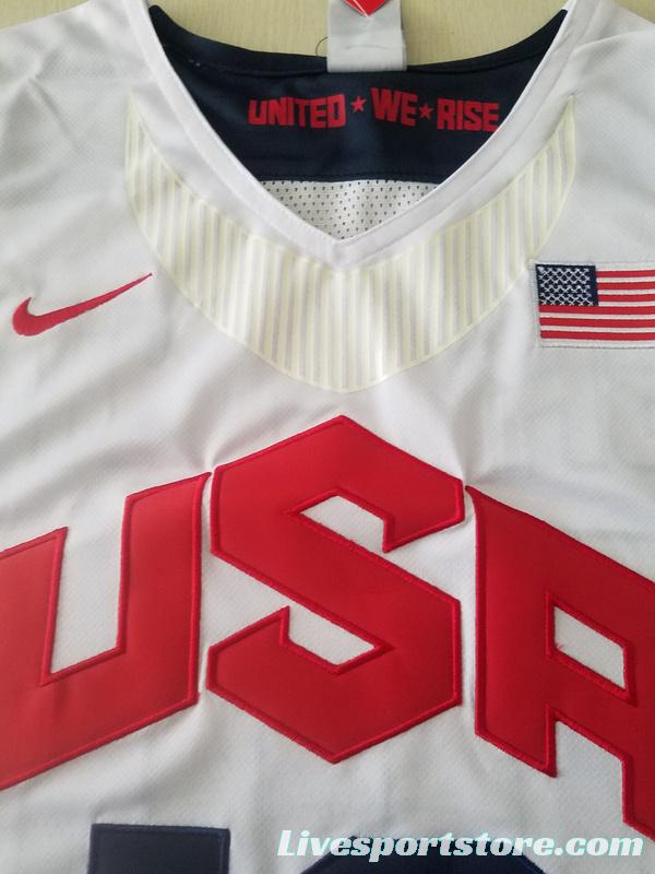 Kobe Bryant 10 White USA Basketball Jersey