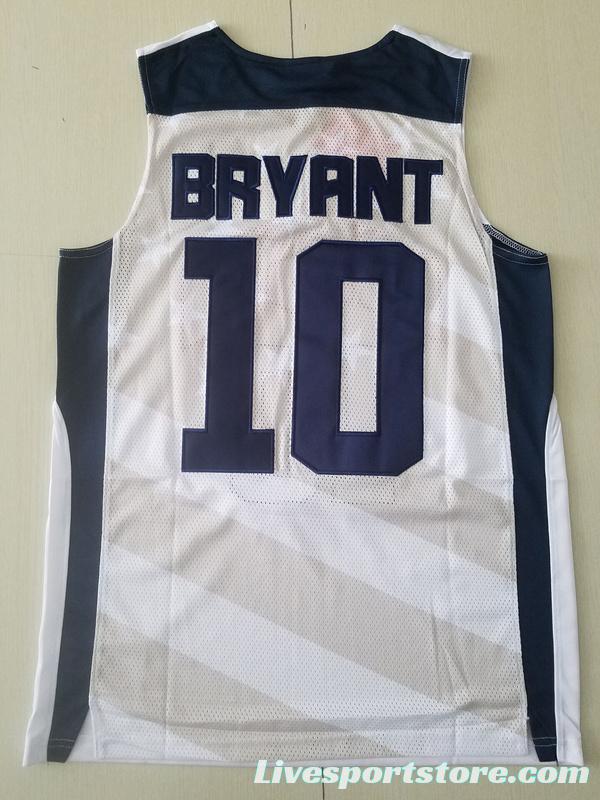 Kobe Bryant 10 White USA Basketball Jersey