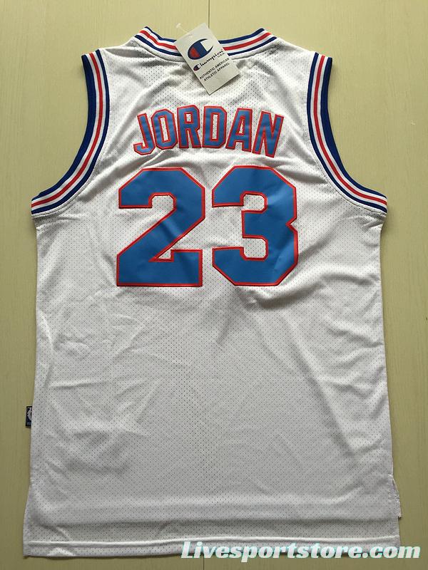 Michael Jordan 23 Movie Edition White Basketball Jersey Kit