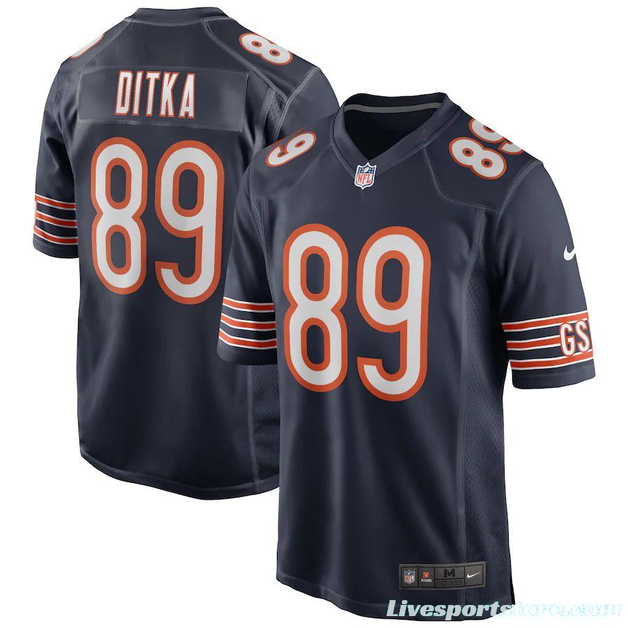 Men's Mike Ditka Navy Retired Player Limited Team Jersey