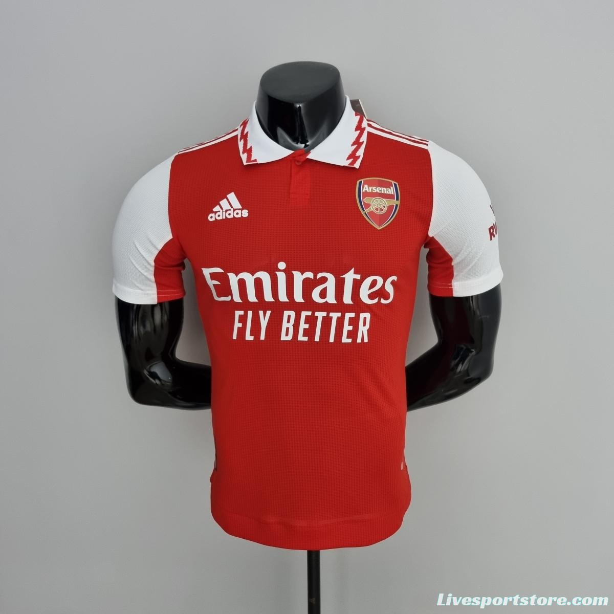 22/23 player version Arsenal Home Soccer Jersey