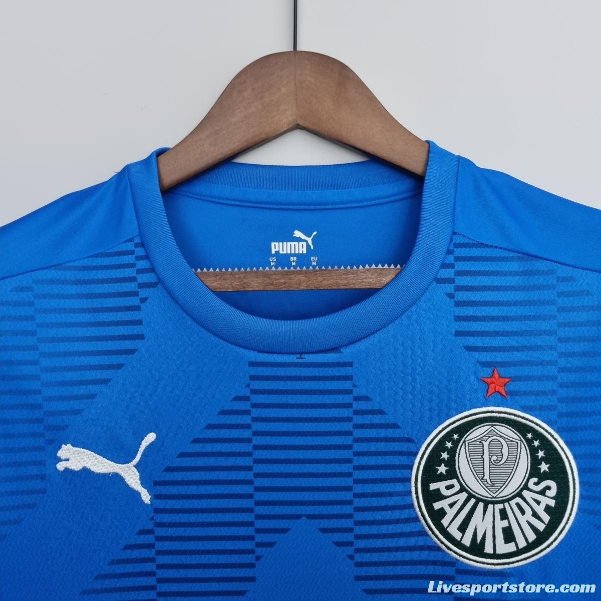 22/23 Palmeiras Goalkeeper Blue Soccer Jersey