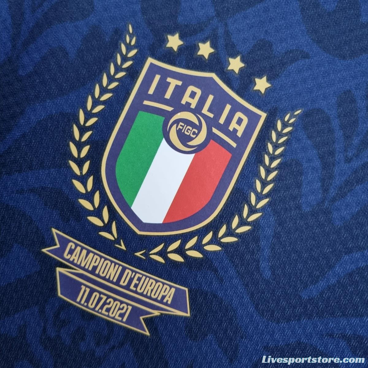 2022 Italian European Championship Special Edition Royal Blue Soccer Jersey