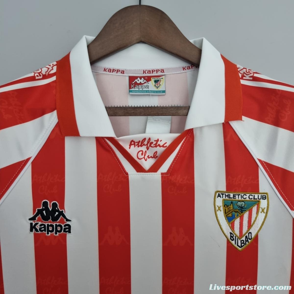 Retro 95/97 Athletic Bilbao home Soccer Jersey