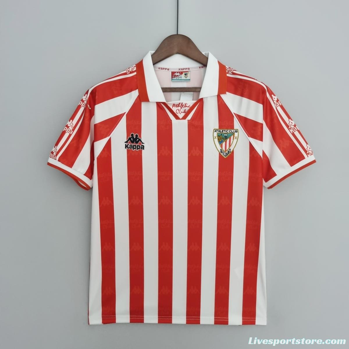 Retro 95/97 Athletic Bilbao home Soccer Jersey