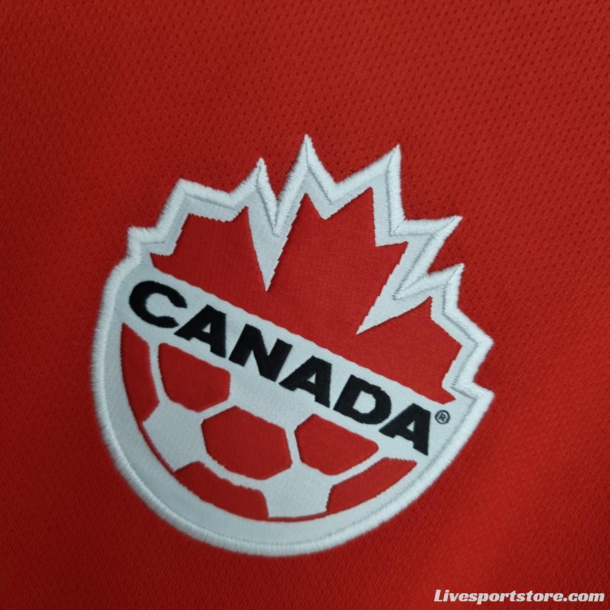 2022 Canada home Soccer Jersey