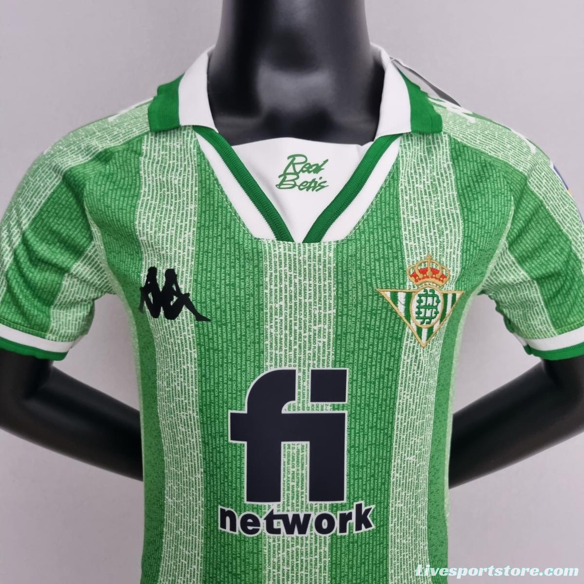 22/23 Real Betis Special Edition kids Soccer Jersey