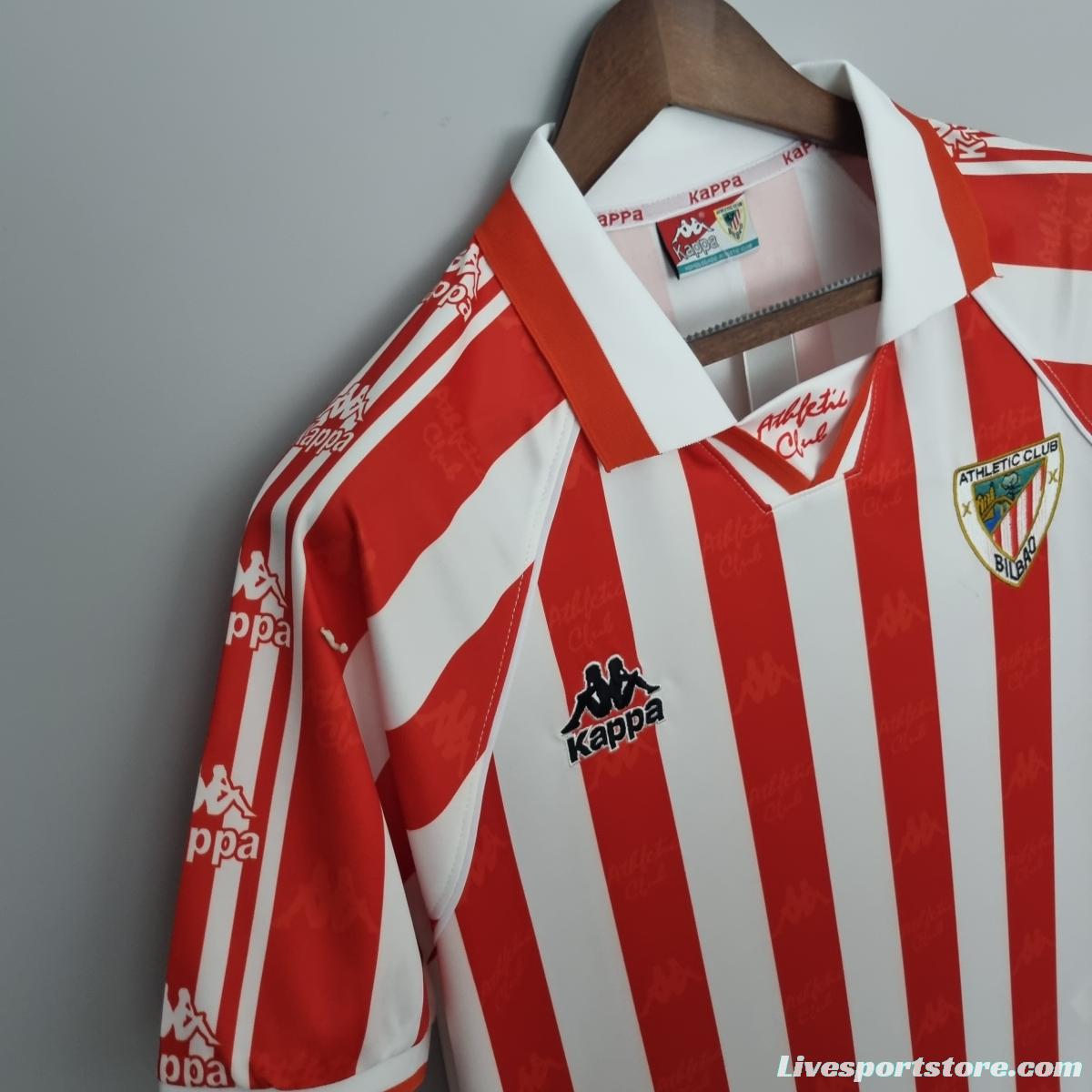 Retro 95/97 Athletic Bilbao home Soccer Jersey