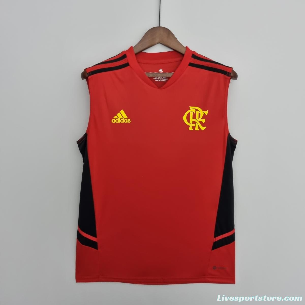 22/23 Flamengo Vest Training Suit Red Soccer Jersey