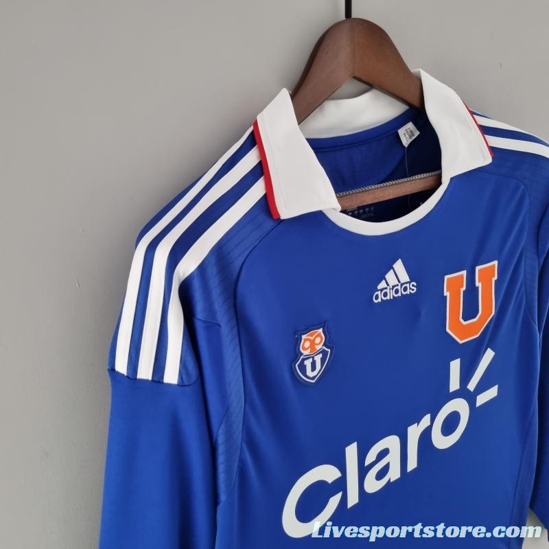 Retro 2011 Long Sleeve Universidad De Chile Home Soccer Jersey