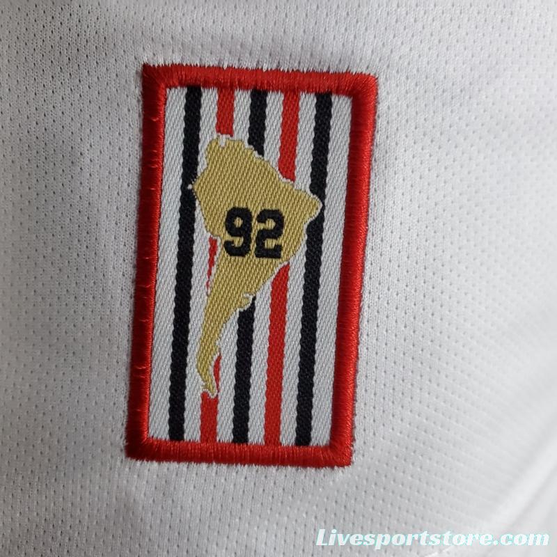 22/23 Kids São Paulo Home Size 16-28 Soccer Jersey