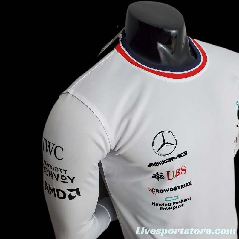 F1 Formula One 2022 Mercedes Long Sleeve White 