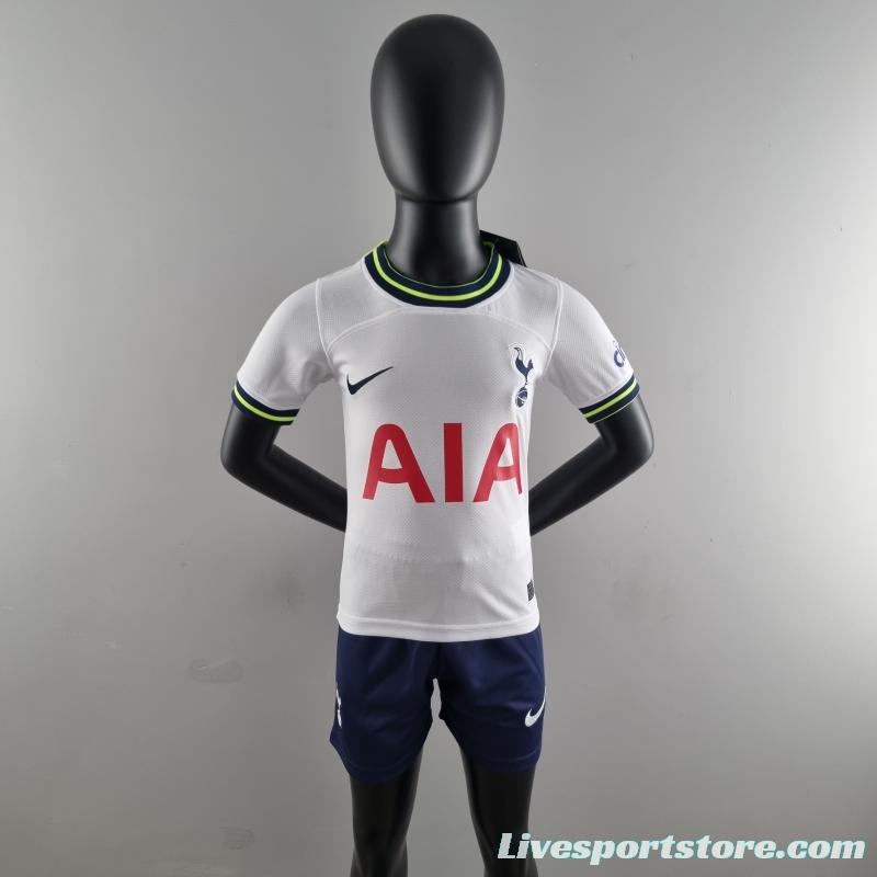 22/23 Kids Kit Tottenham Hotspur Home 16-28 Soccer Jersey