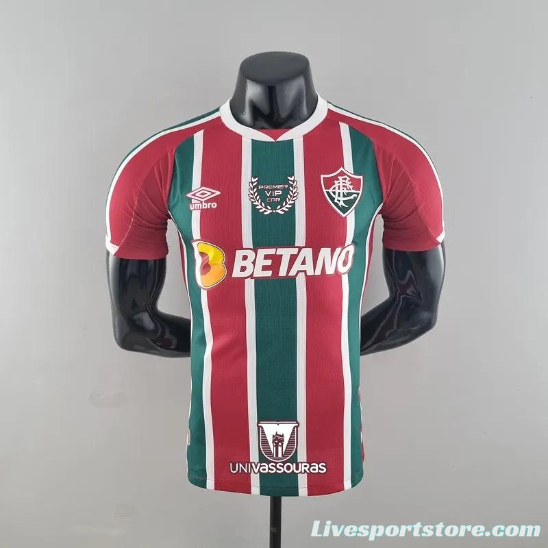 Player Version 22/23 All Sponsors Fluminense Home  Soccer Jersey