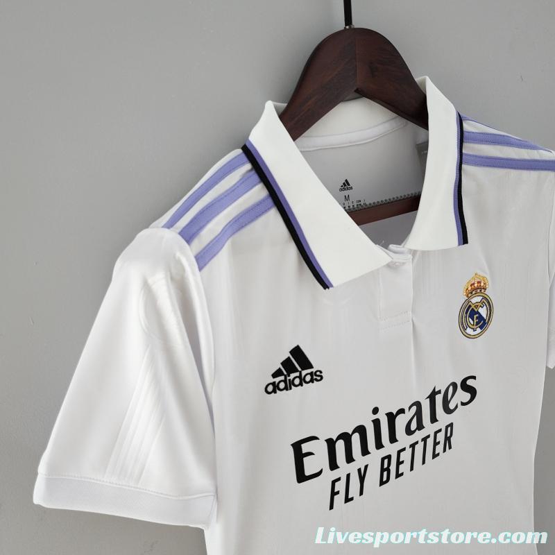 22/23 Women Real Madrid Home  Soccer Jersey