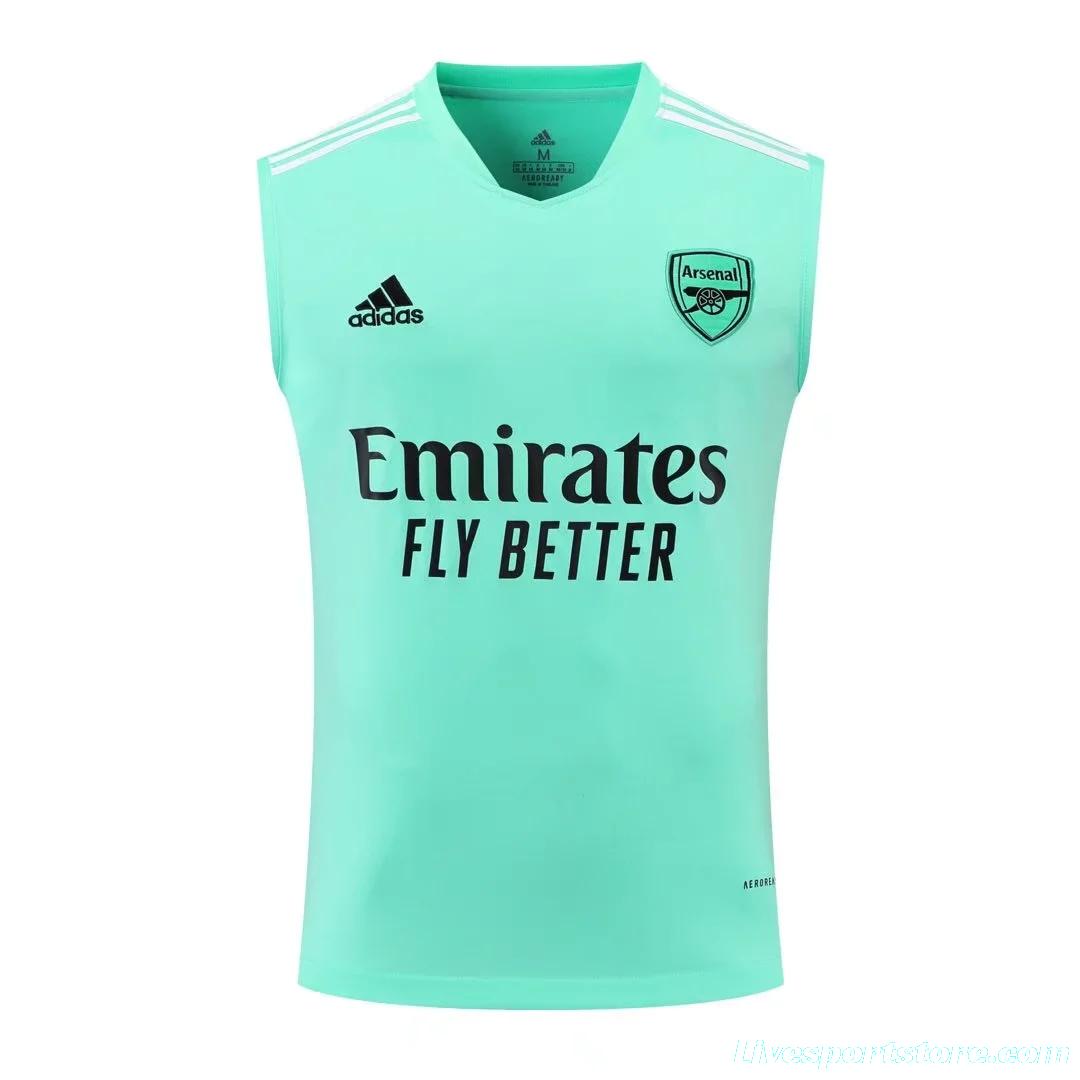 22/23 Arsenal Pre-match Training Jersey Green Vest