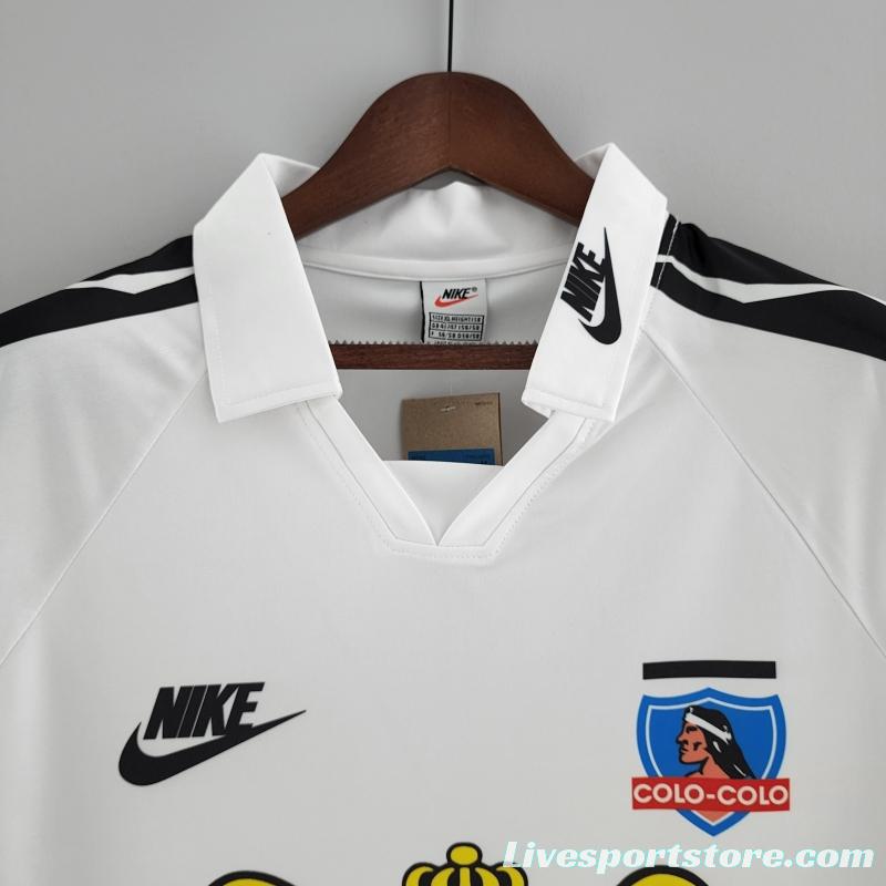 Retro 1995 Long Sleeve Colo Colo Home Soccer Jersey