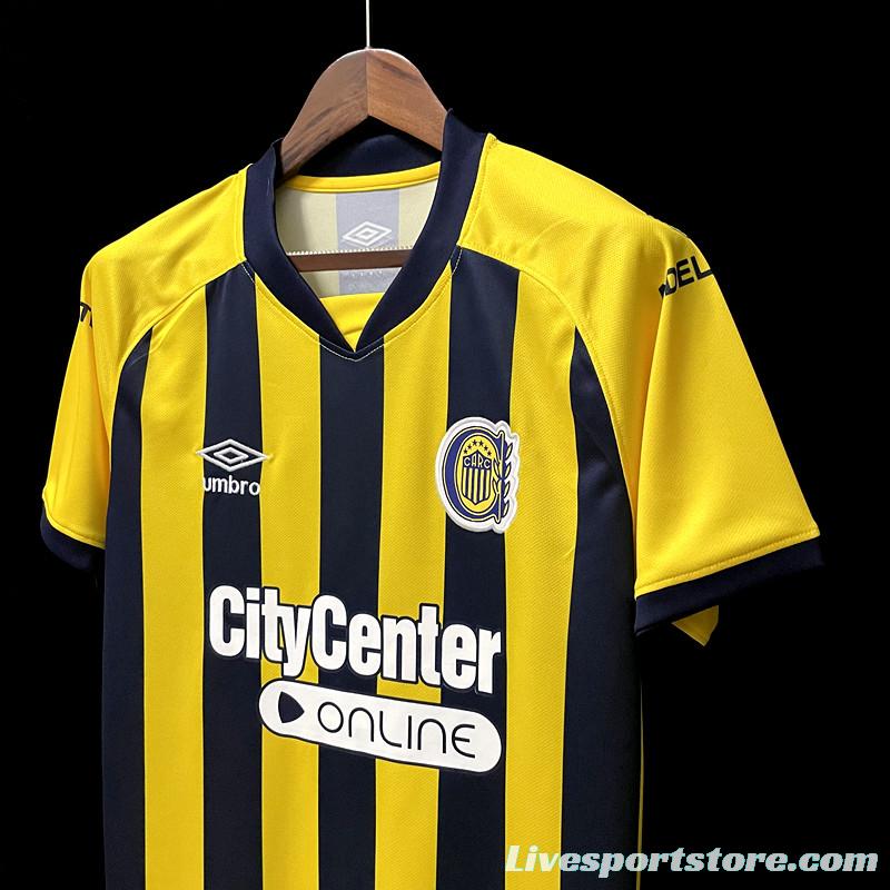 22/23 Rosario Central Home Soccer Jersey