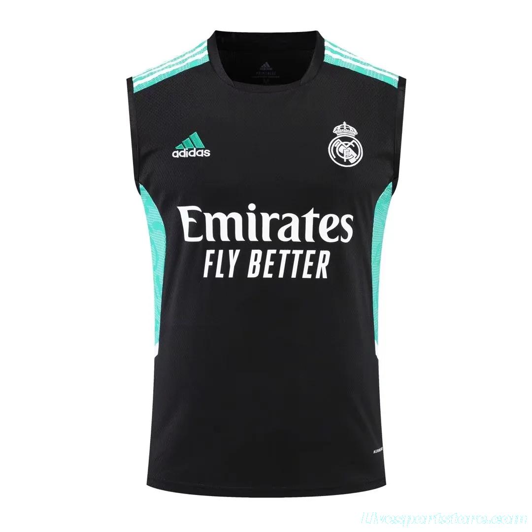 22/23 Real Madrid Pre-match Training Jersey Black Vest