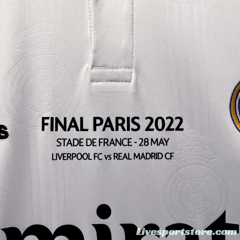 22/23 Real Madrid Home 14 Champions League Winner Soccer Jersey