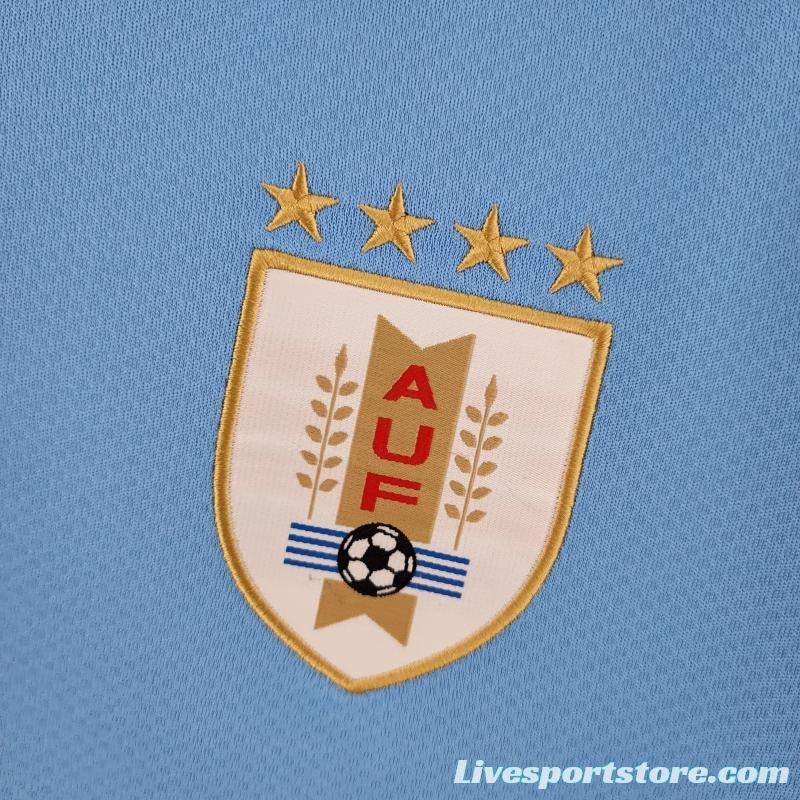 2022 Uruguay Home Soccer Jersey