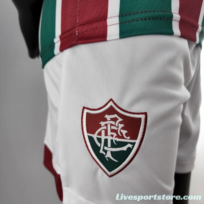 22/23 Kids Kit Fluminense Home Size16-28 Soccer Jersey