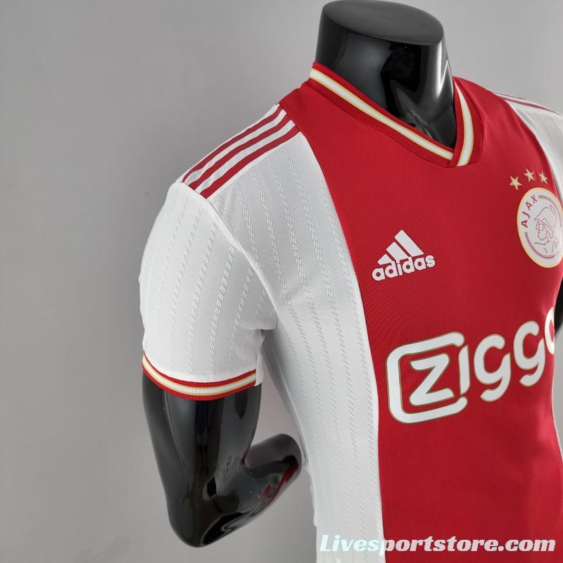 Player Version 22/23 Ajax Home Soccer Jersey