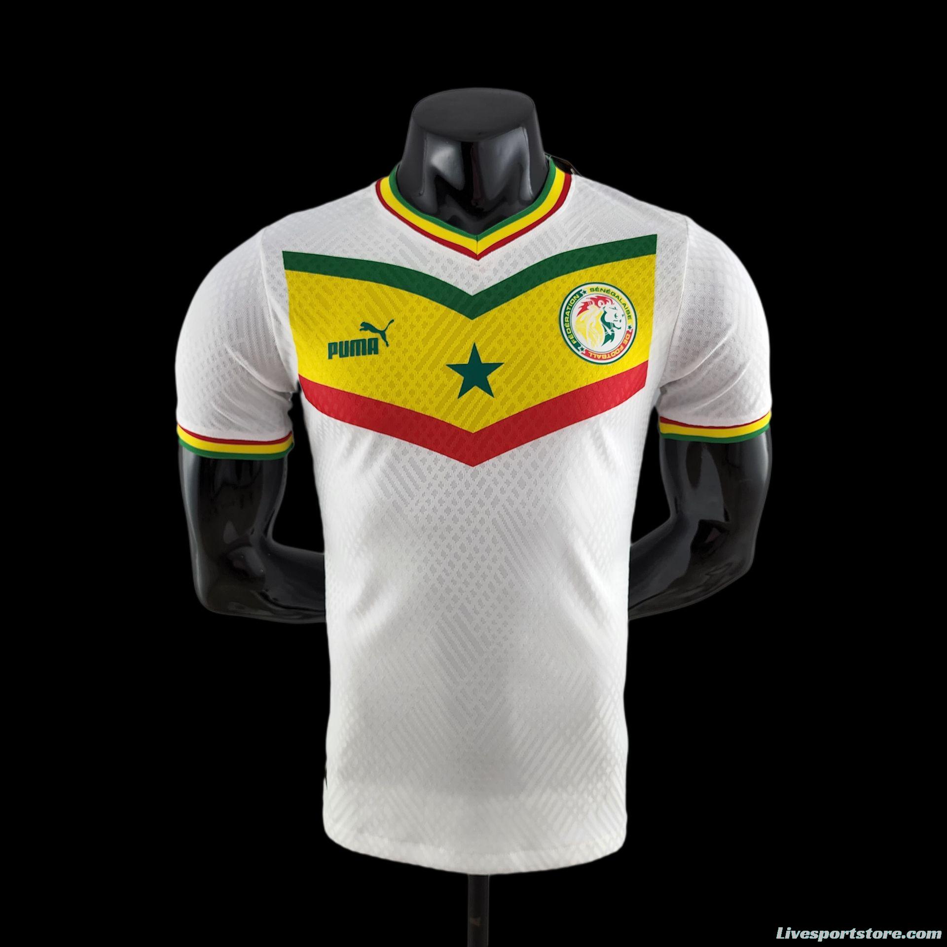 Player Version 2022 Senegal Home Soccer Jersey